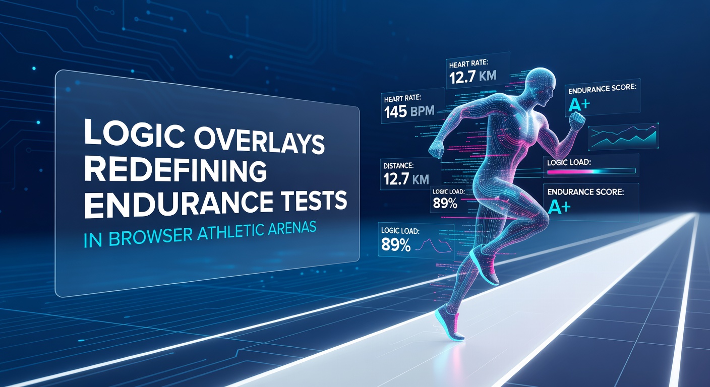 Logic overlays integrated into browser-based athletic endurance simulations showing puzzle elements during extended gameplay sessions