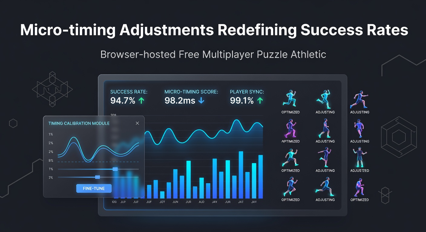 Detailed view of timing graphs overlaid on a multiplayer puzzle athletic event interface