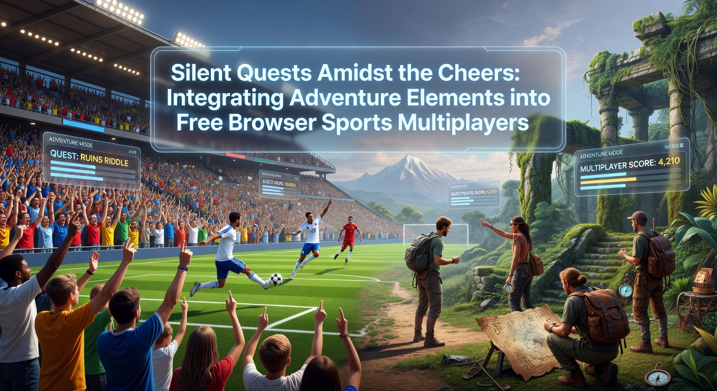 Browser sports multiplayer interface showing players exploring hidden paths between matches