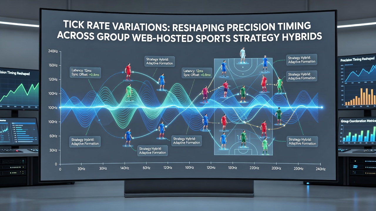 Multiplayer coordination visuals showing timing adjustments in group sports strategy browser games